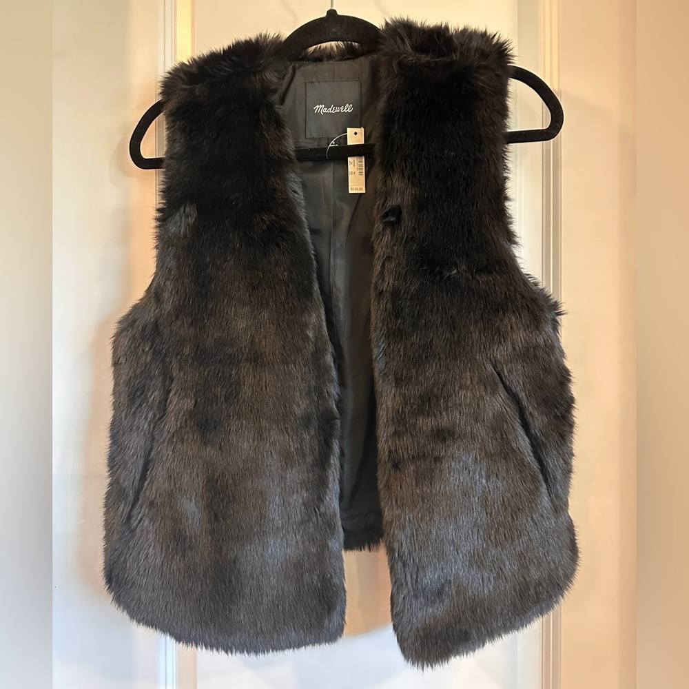 Faux fur vest
